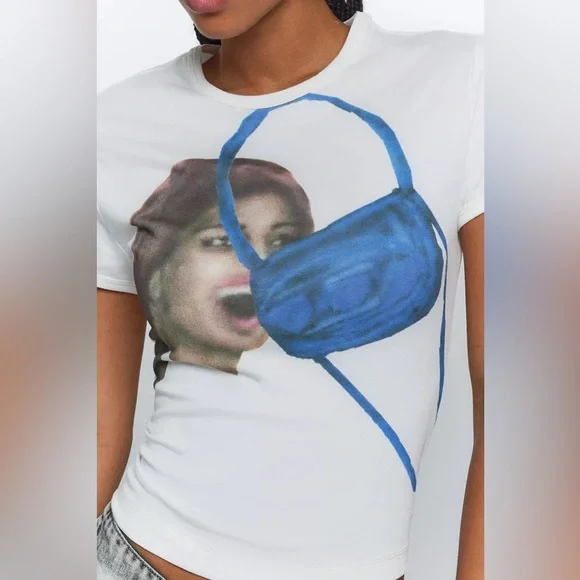 NWT Diesel T-Unctie-Long-N19 Graphic Baby Tee - Picture 4 of 4